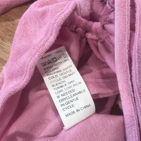 Cute Pink Terry Cloth Tie Back Cut Out Halter Top Boobtube - Picture 5 of 5